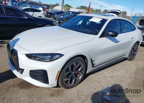 2024 BMW I4 Gran Coupe M50 z USA, uszkodzony, nr VIN WBY33AW07RFR61186